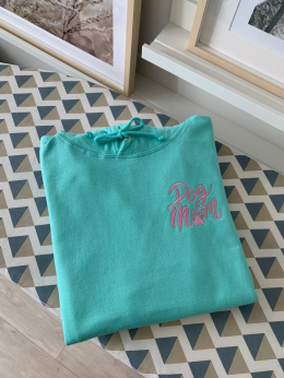 Bluza z kapturem Mięta - haft na lewej piersi - Dod Mom - Nadanie 24H !