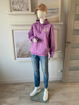 Bluza z kapturem Lawenda S - Dog Mom - Nadanie 24H!