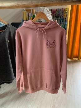 Bluza Różana M - haft na lewej piersi 2 corgi - Nadanie 24H!
