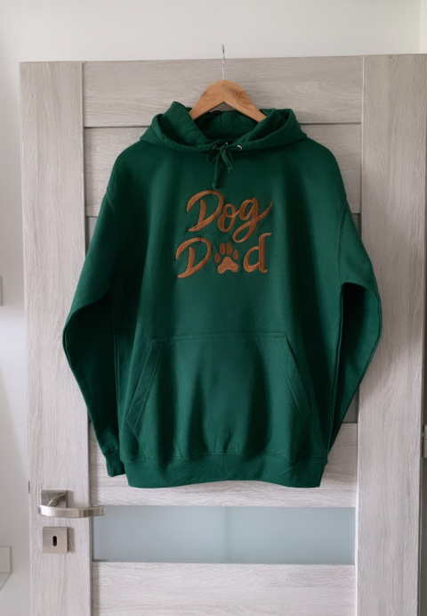 Bluza Zieleń butelkowa - Dog Dad Bluza Zieleń butelkowa - Dog Dad