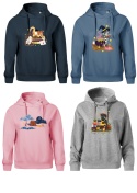 Bluza oversize z haftem (280g) - Magiczny świat