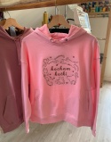 Bluza oversize z haftem (280g) - Kocham kotki