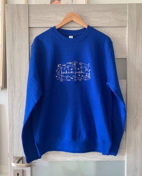 Bluza z haftem (280g) M - Kocham pieski - Nadanie 24H Bluza z haftem (280g) M - Kocham pieski - Nadanie 24H