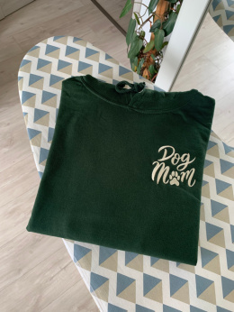 Bluza z kapturem Earthy Green L - Dog Mom - Nadanie 24H !
