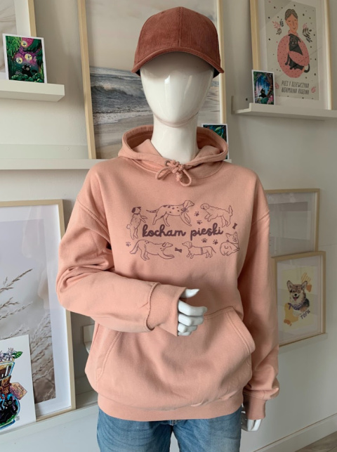 Bluza z nadrukiem (280g) - Kocham pieski