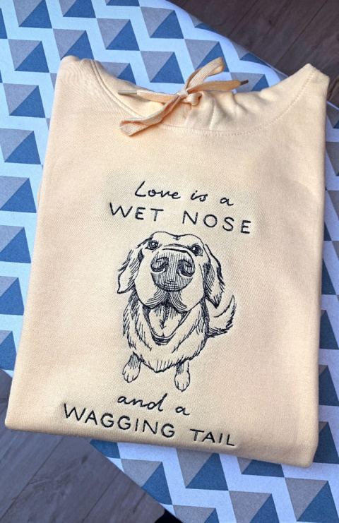 Bluza (280g) - Love is wet nose and wagging tail Bluza (280g) - Love is wet nose and wagging tail